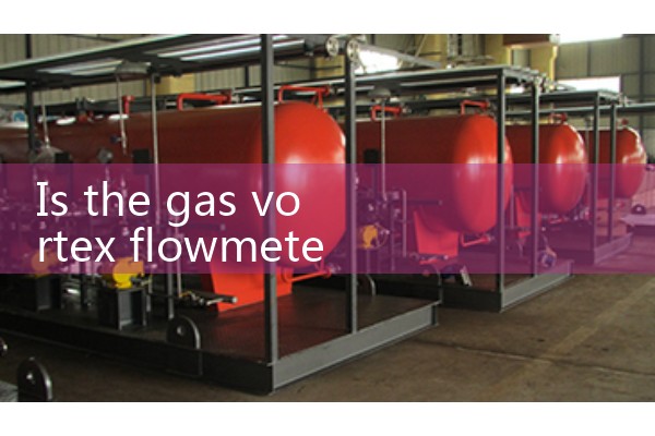 Measurement of gas vortex flowmeter
